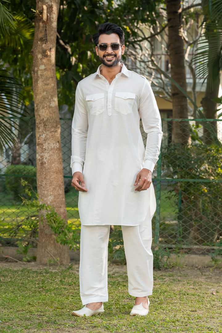 Nirmal Viscose Kurta Pajama Set for Men | SHOBITAM