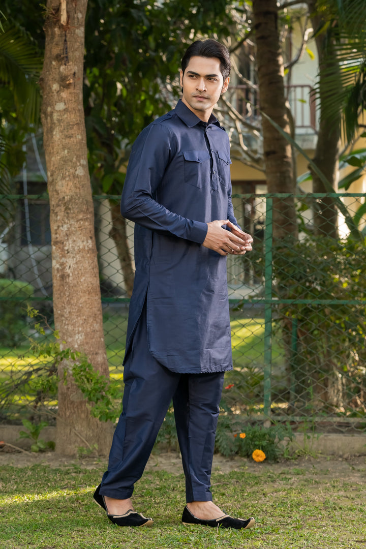 Neel Pathani Viscose Kurta Set for Men | SHOBITAM