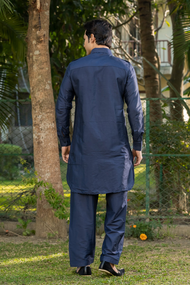 Neel Pathani Viscose Kurta Set for Men | SHOBITAM