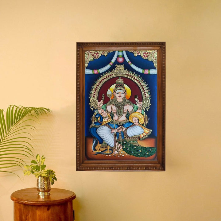 TANJORE PAINTING MURUGAN 30*24 | SHOBITAM