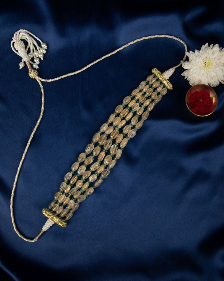 Kanak Valli Choker- Natural Citrine & Aventurine | SHOBITAM