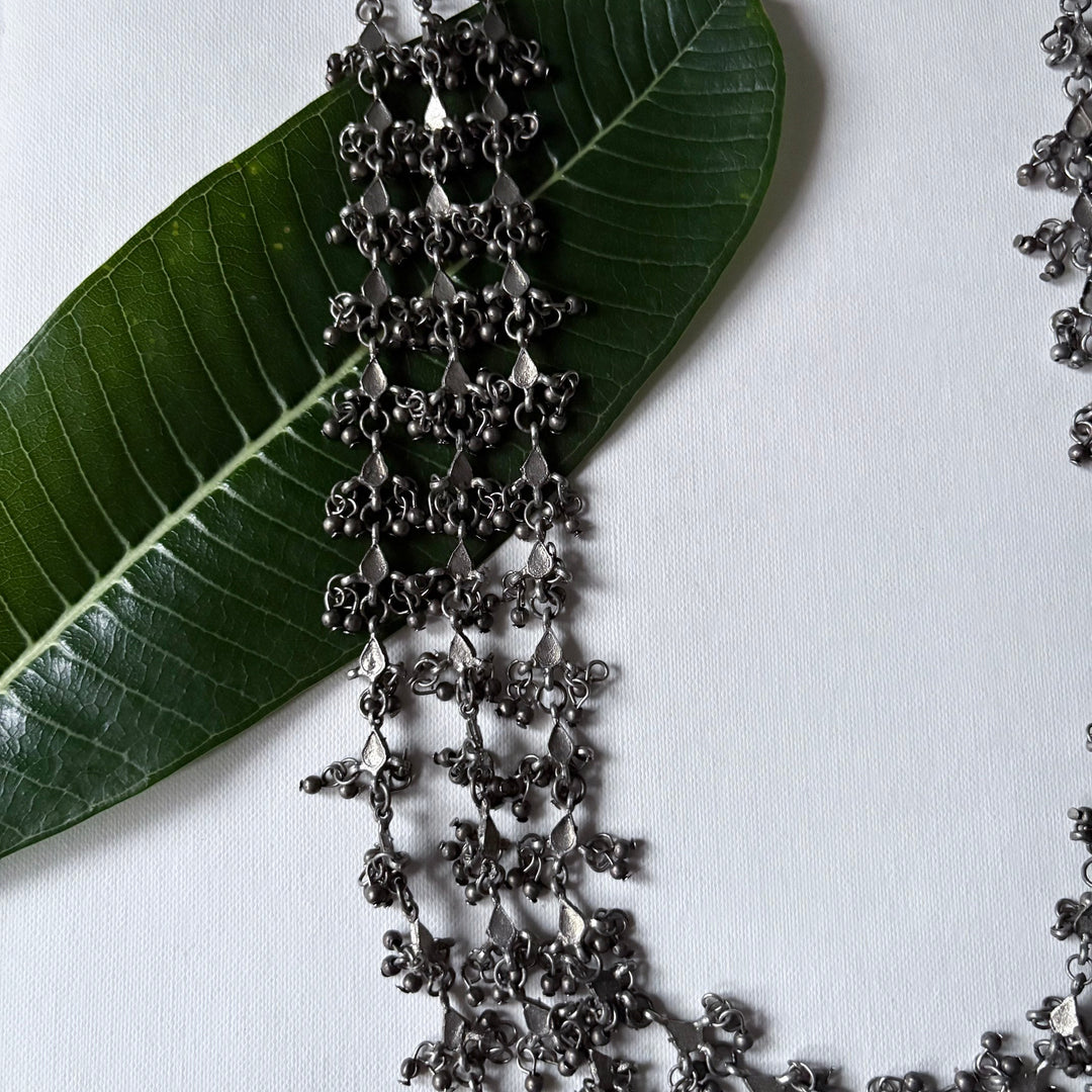 Silver Drop Necklace | SHOBITAM