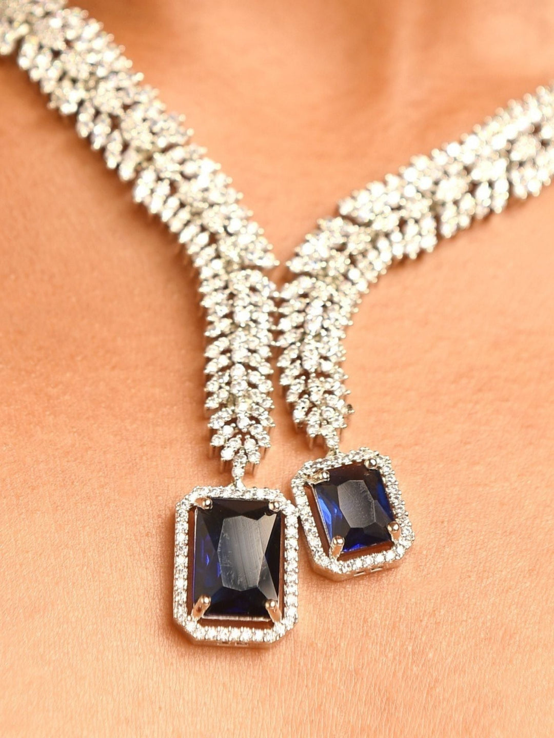 Jewellery Elegant Stylish Swarovski Necklace Set | SHOBITAM