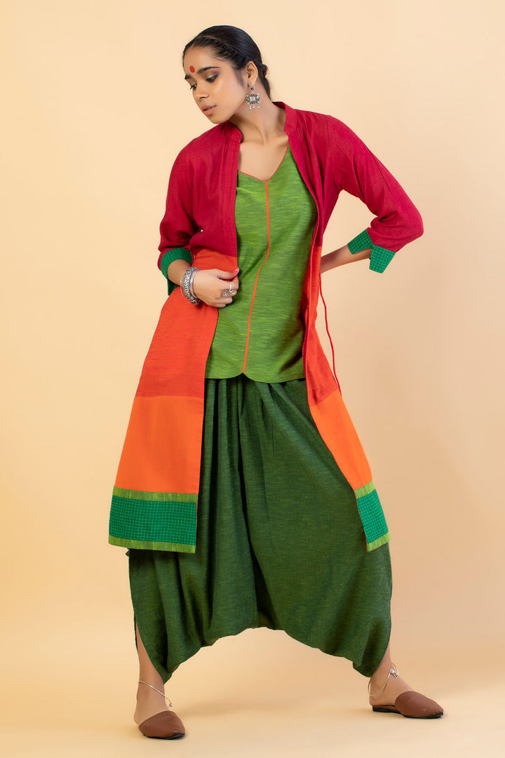 Aranya Dhoti Jacket (set of 3) | SHOBITAM