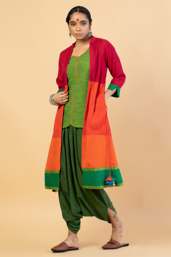 Aranya Dhoti Jacket (set of 3) | SHOBITAM