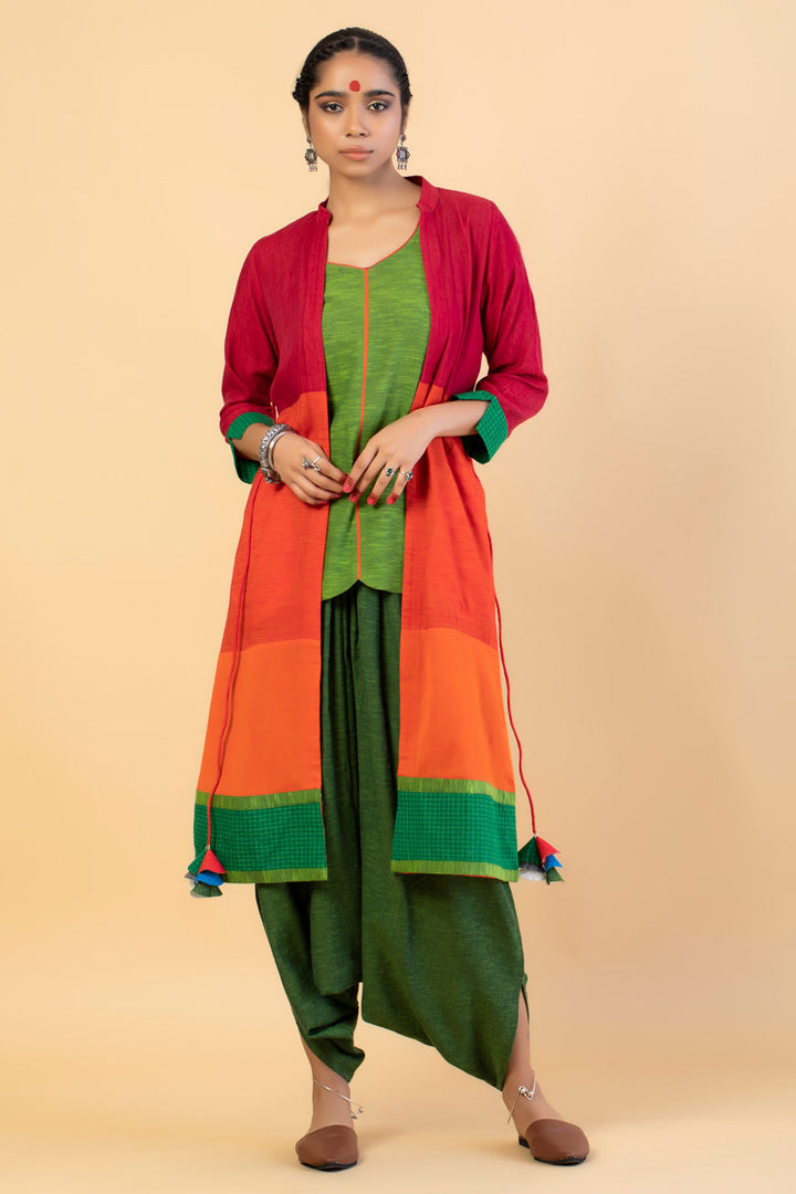 Aranya Dhoti Jacket (set of 3) | SHOBITAM