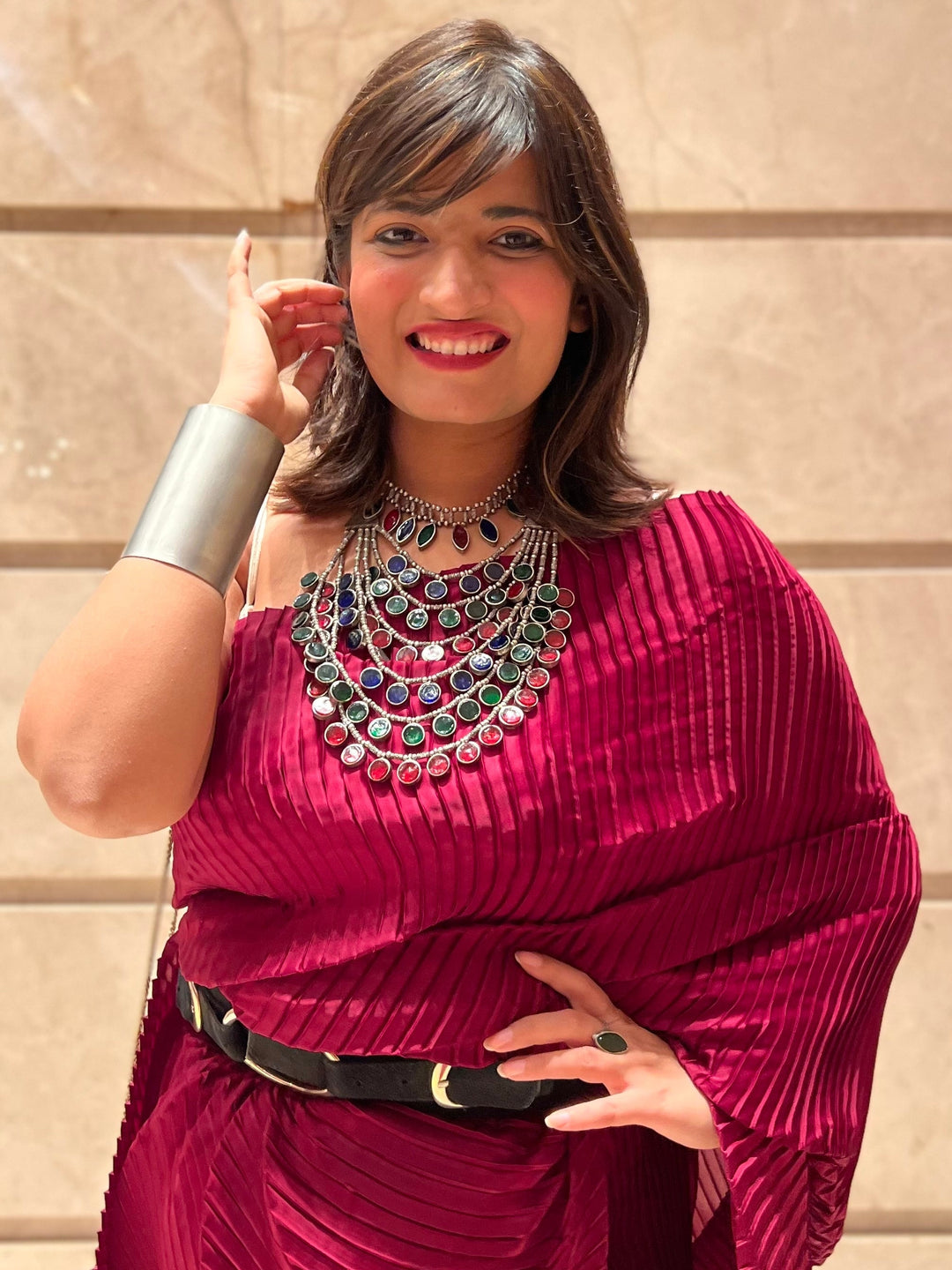 Rajasthani Glasswork Necklace | SHOBITAM
