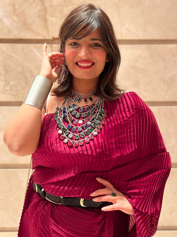 Rajasthani Glasswork Necklace | SHOBITAM