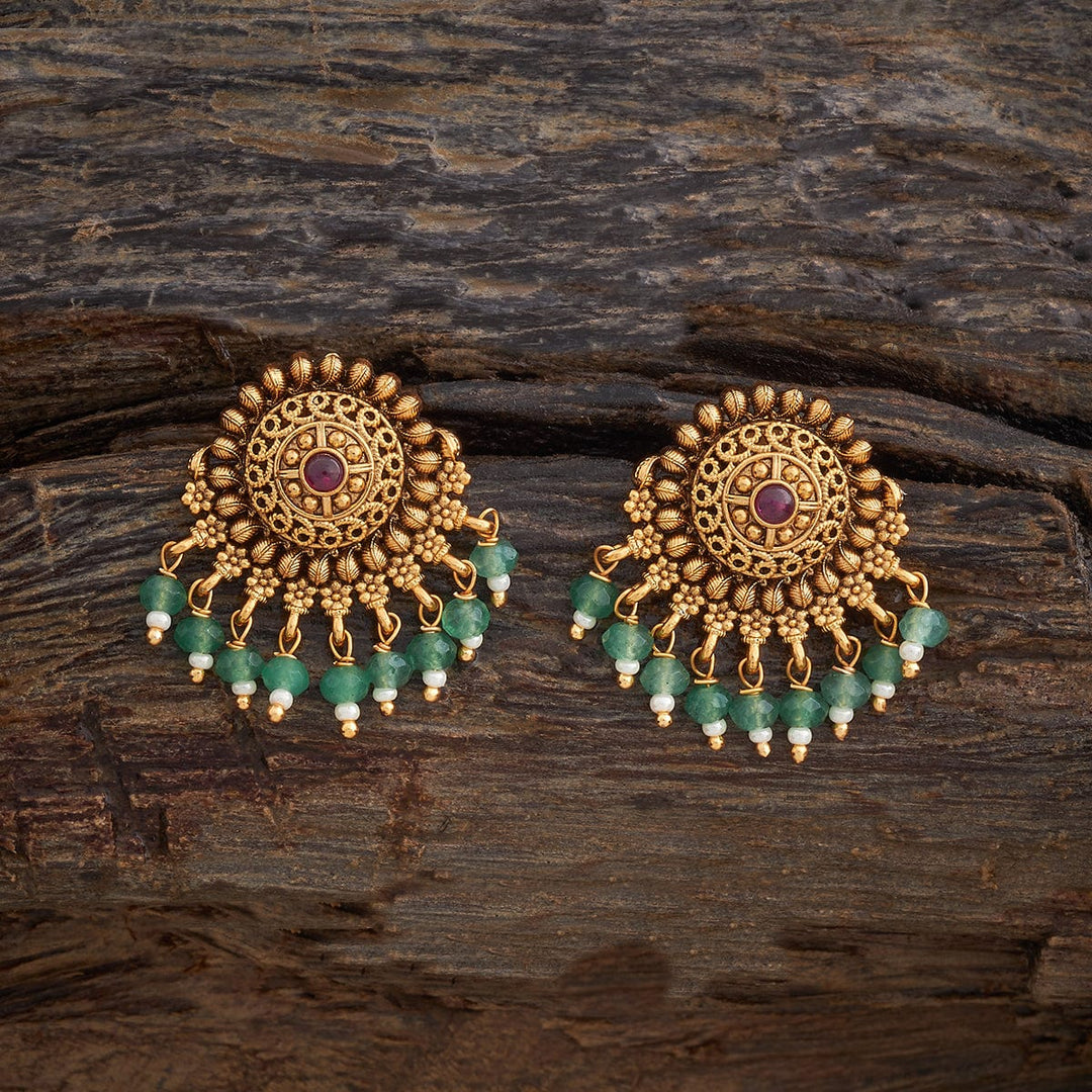 Antique Earrings With Dangling Pearls