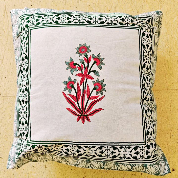 Aroha Cushion Cover Set – 100% Cotton – 16" x 16" (Set of 5)