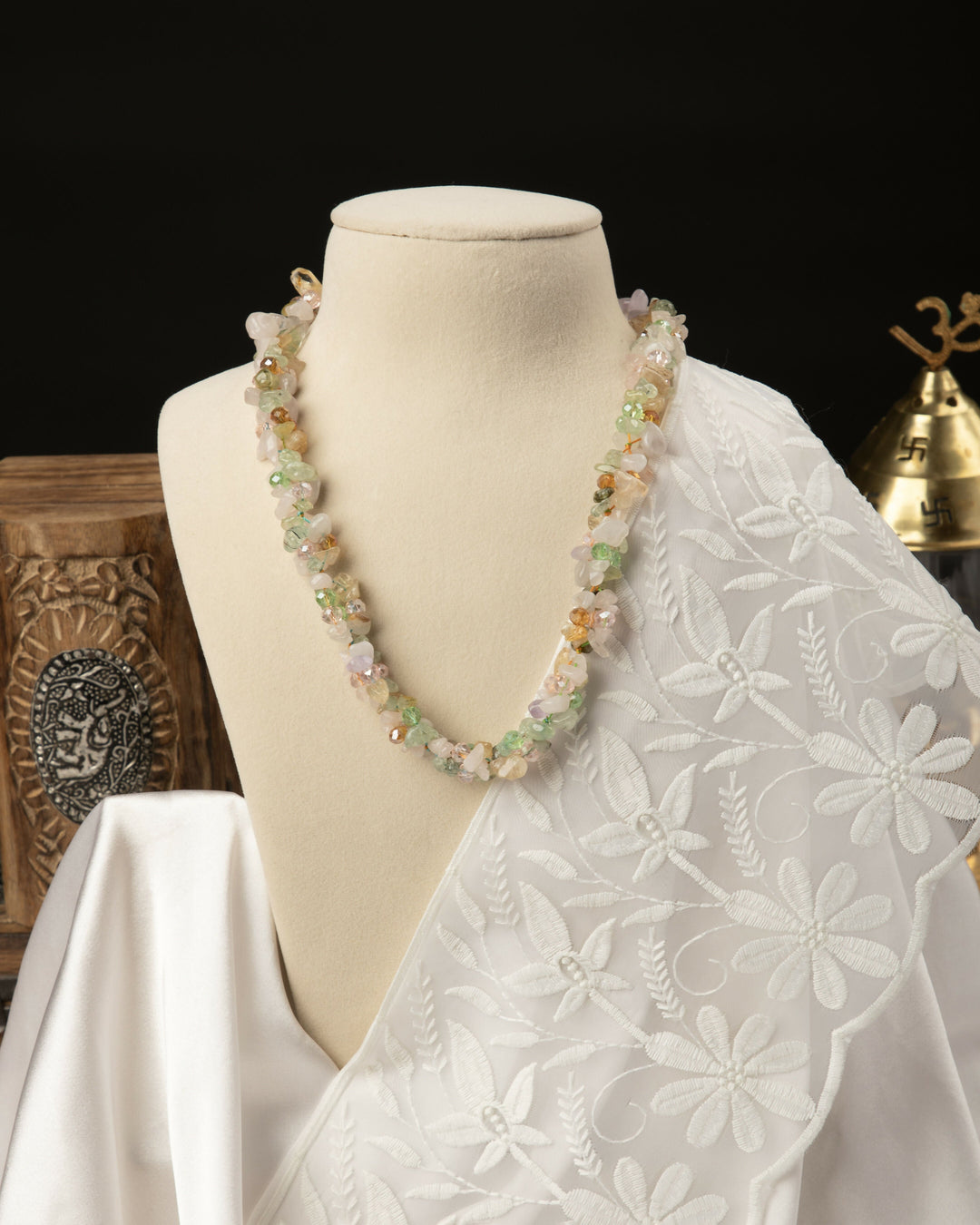 Basantika – Natural Agate & Crystal Mala | SHOBITAM