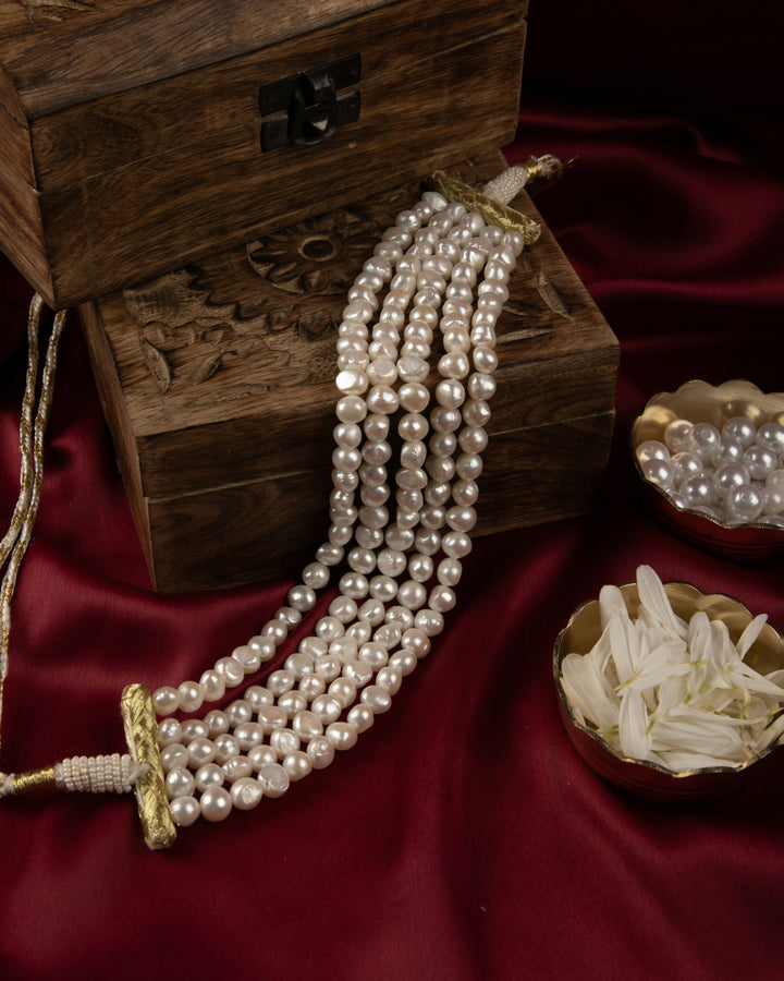 Shwet Tara-Pearl Choker | SHOBITAM