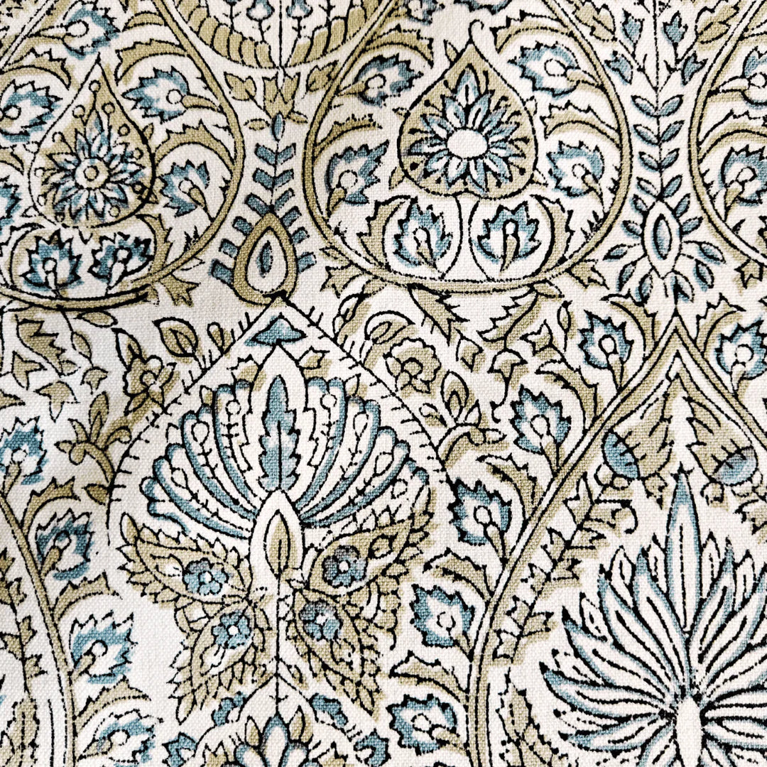 Bagh Mughal garden motifs Table Runner, 100% cotton, 13" X 72"