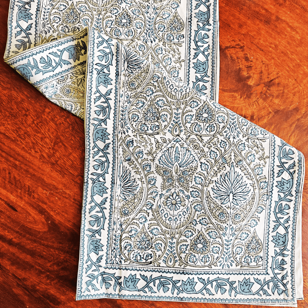 Baghiya Table Runner, 100% cotton, 13" X 72"  | SHOBITAM