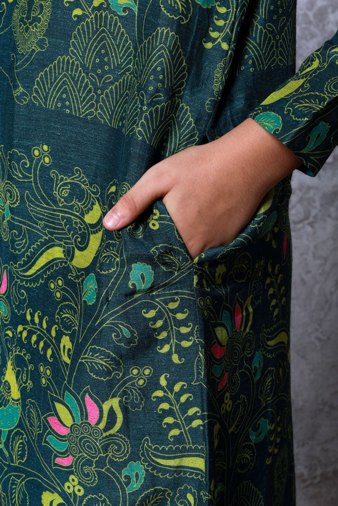 Bagh Green Set (Boy) | SHOBITAM