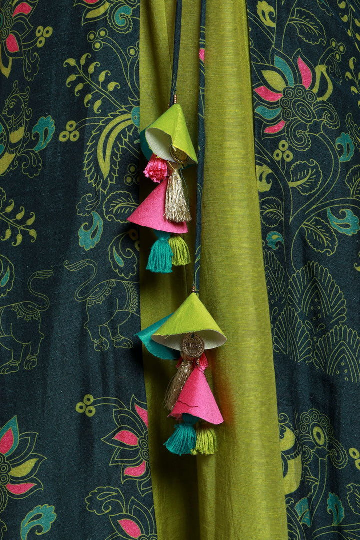 Bagh Green set (girl) | SHOBITAM