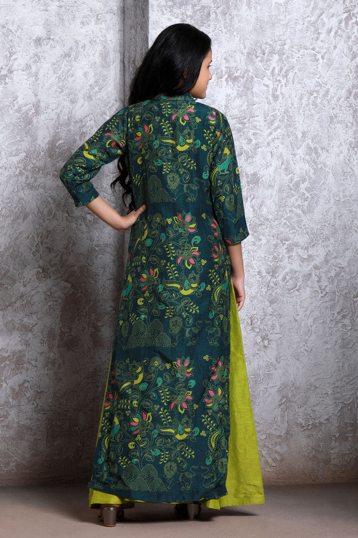 Bagh Green set (girl) | SHOBITAM