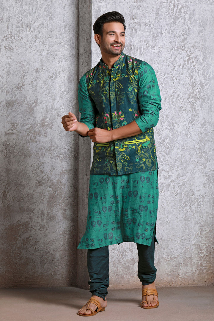 Bagh Green jacket (Man) | SHOBITAM