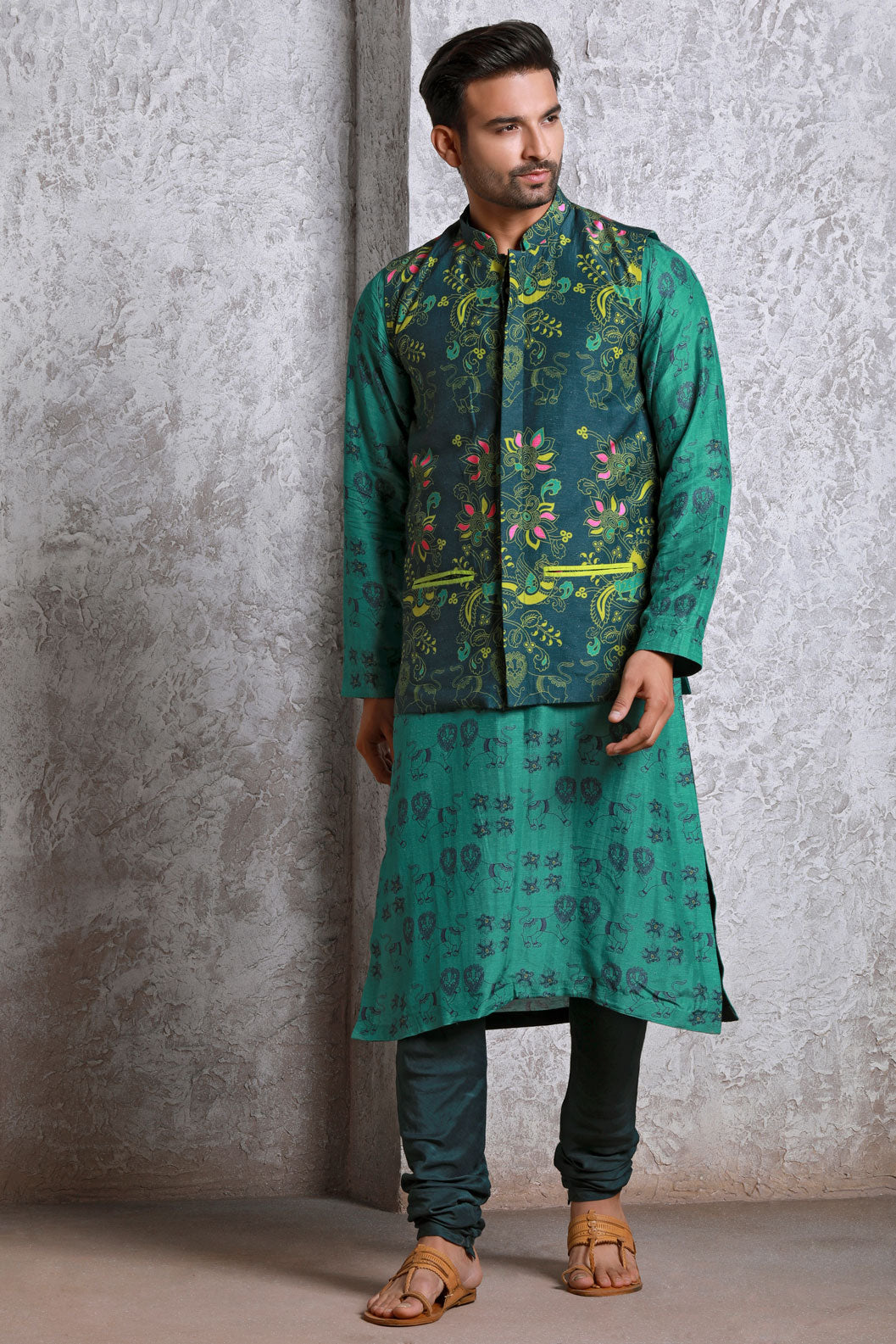 Bagh Green jacket (Man) | SHOBITAM