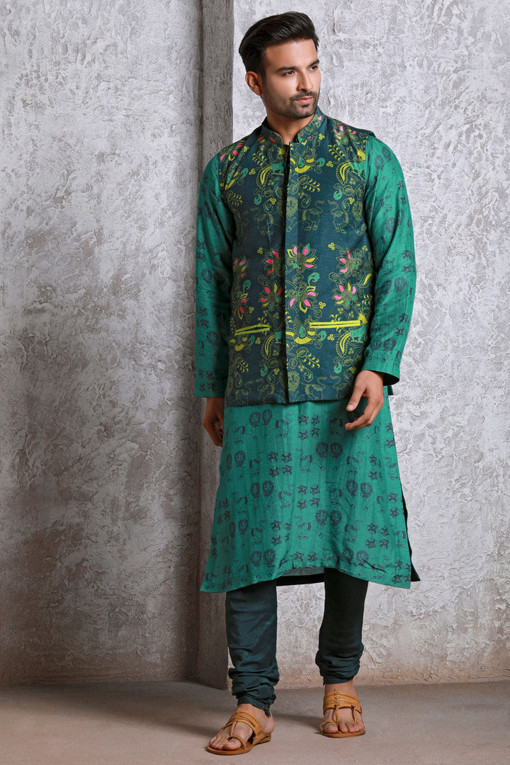 Bagh Green jacket (Man) | SHOBITAM