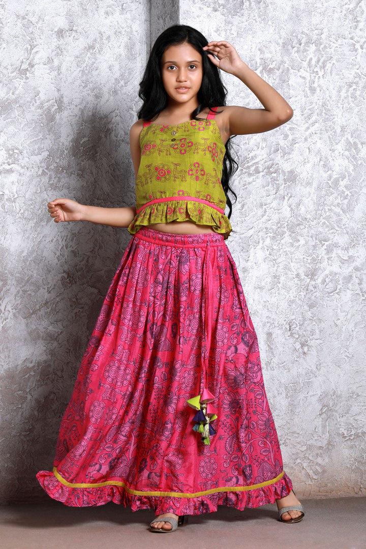 Bagh Pink set (gIrl) | SHOBITAM