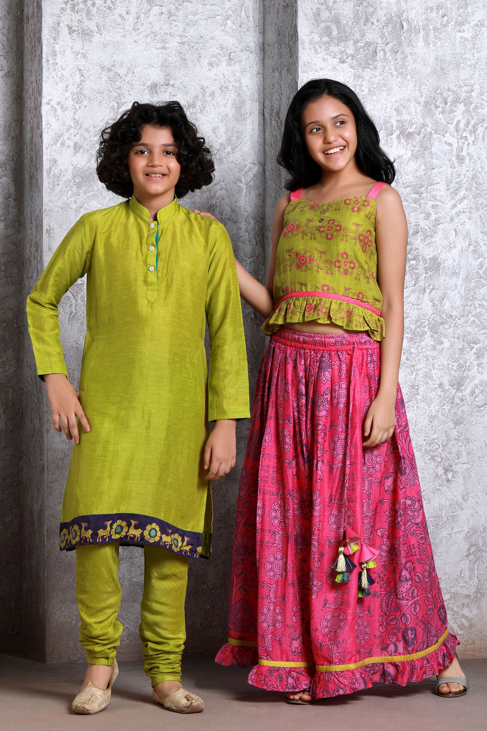 Bagh Pink set (gIrl) | SHOBITAM