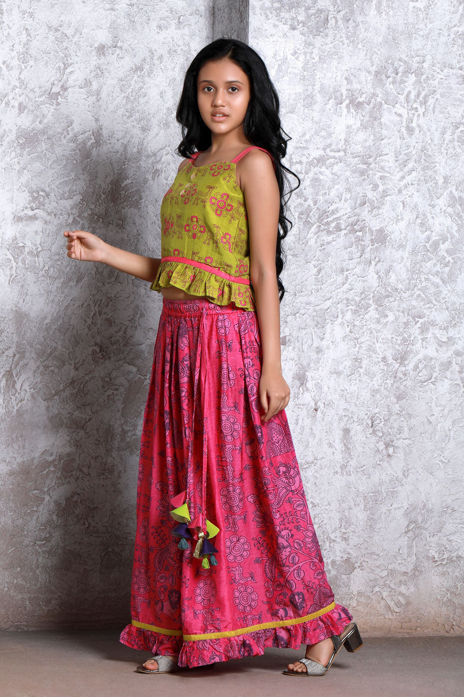 Bagh Pink set (gIrl) | SHOBITAM