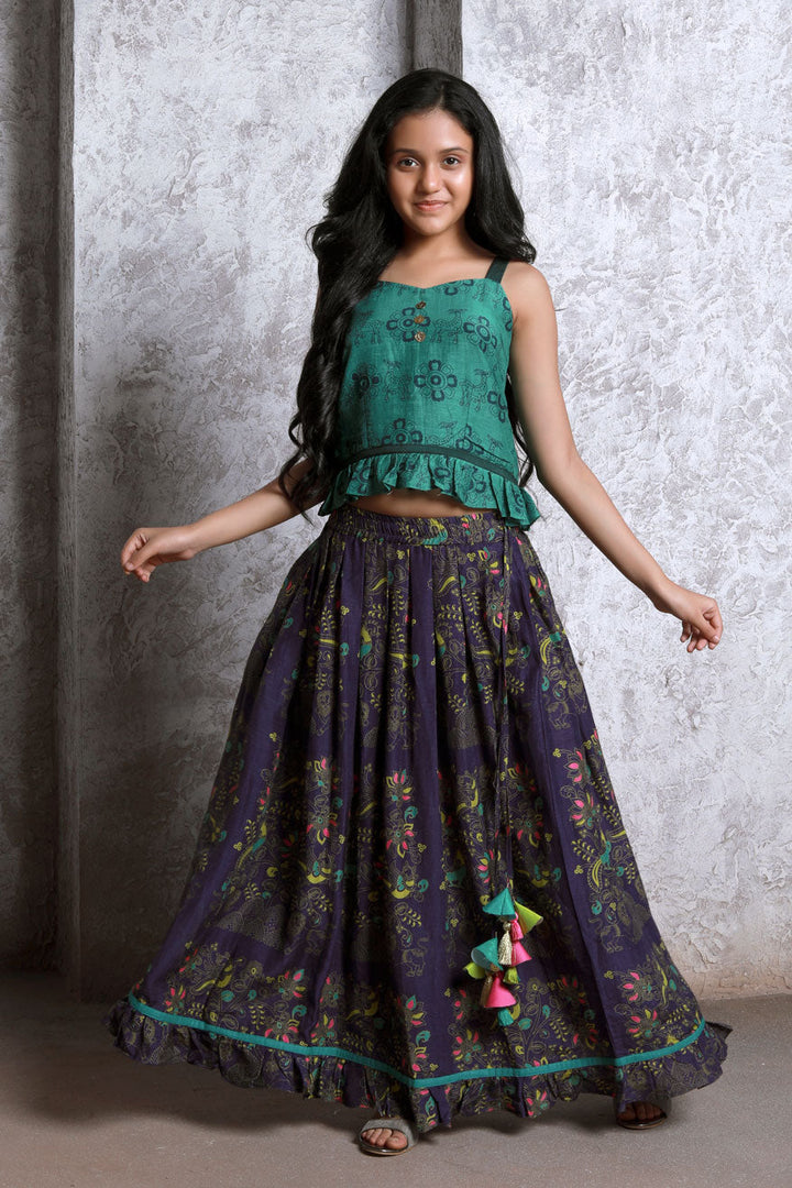 Bagh Purple set (girl) | SHOBITAM