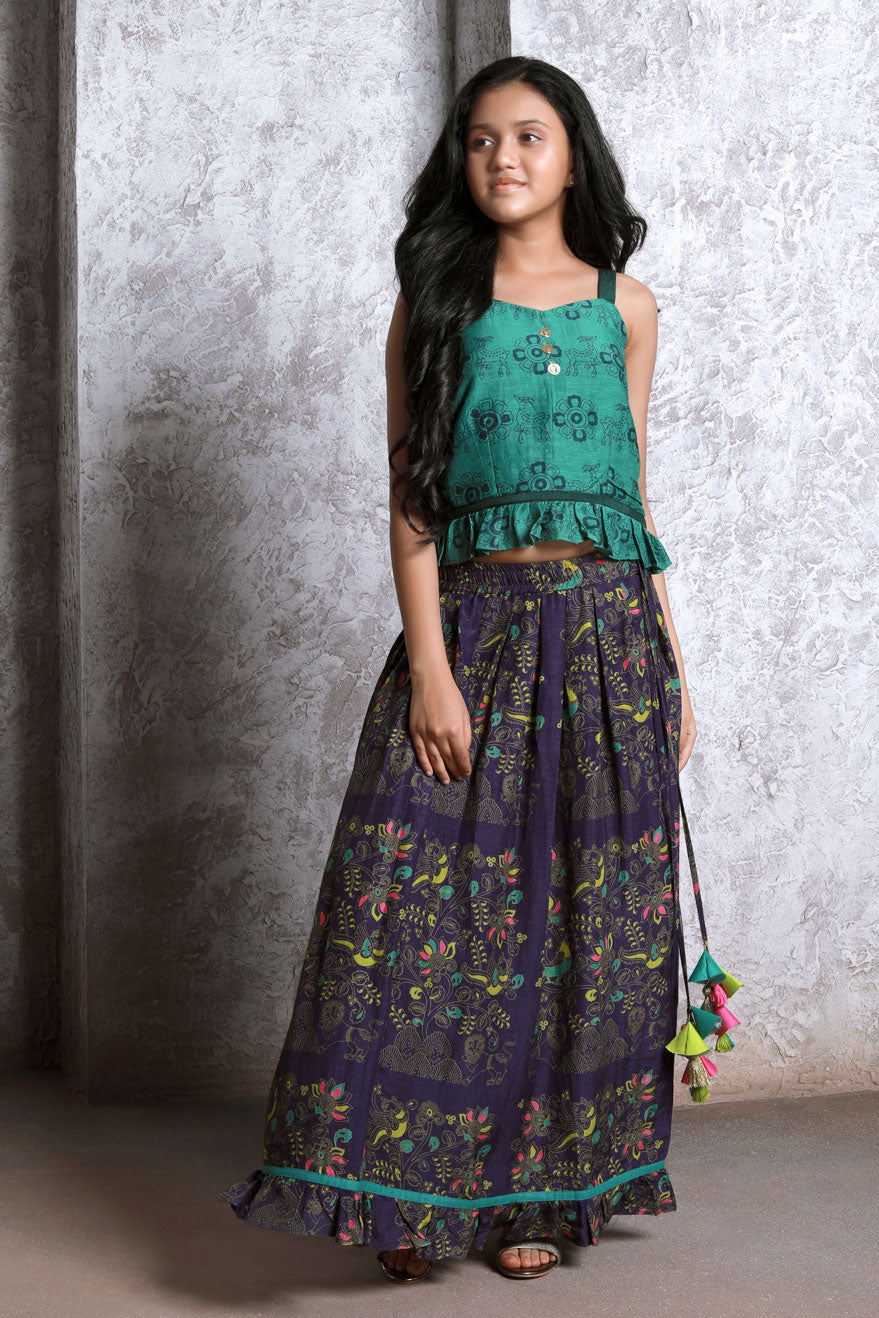 Bagh Purple set (girl) | SHOBITAM