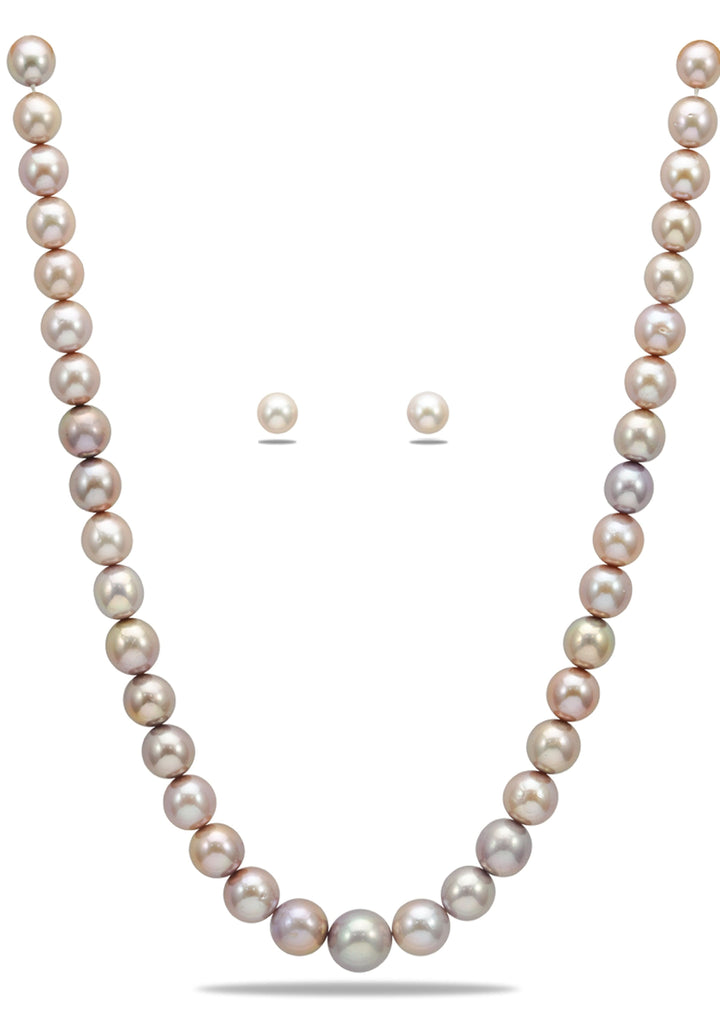 CP 627 Shimmering Lavender Pearl Necklace Set