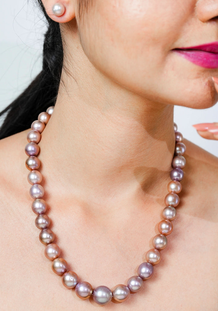 CP 627 Shimmering Lavender Pearl Necklace Set