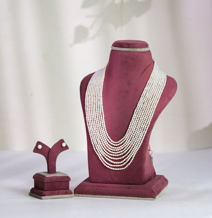 10 strands White Gorgeous Pearl Necklace Set