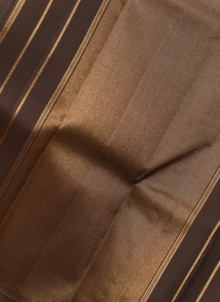 Black Vairoosi Kanjivaram Pure Zari Handloom Saree Rahasya | SILK MARK CERTIFIED | SHOBITAM