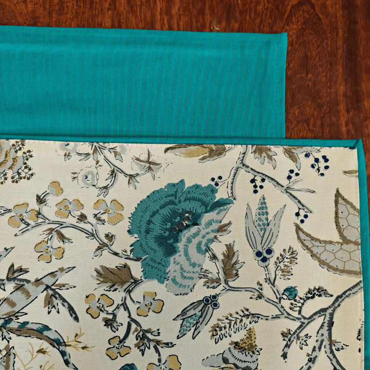 Breeze Haven Printed Placemats – Cotton Canvas – Set of 6, 12" x 18" | SHOBITAM