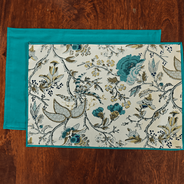 Breeze Haven Printed Placemats – Cotton Canvas – Set of 6, 12" x 18" | SHOBITAM