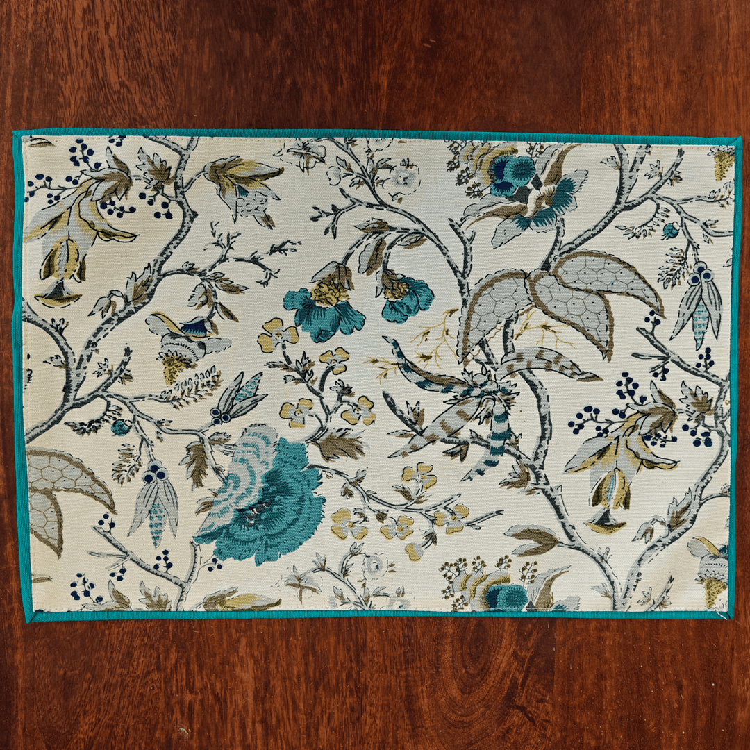Breeze Haven Printed Placemats – Cotton Canvas – Set of 6, 12" x 18" | SHOBITAM