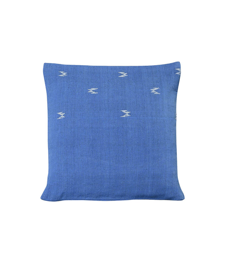 Blue Cotton Cushion Cover -16x16- Pack of 1 | SHOBITAM