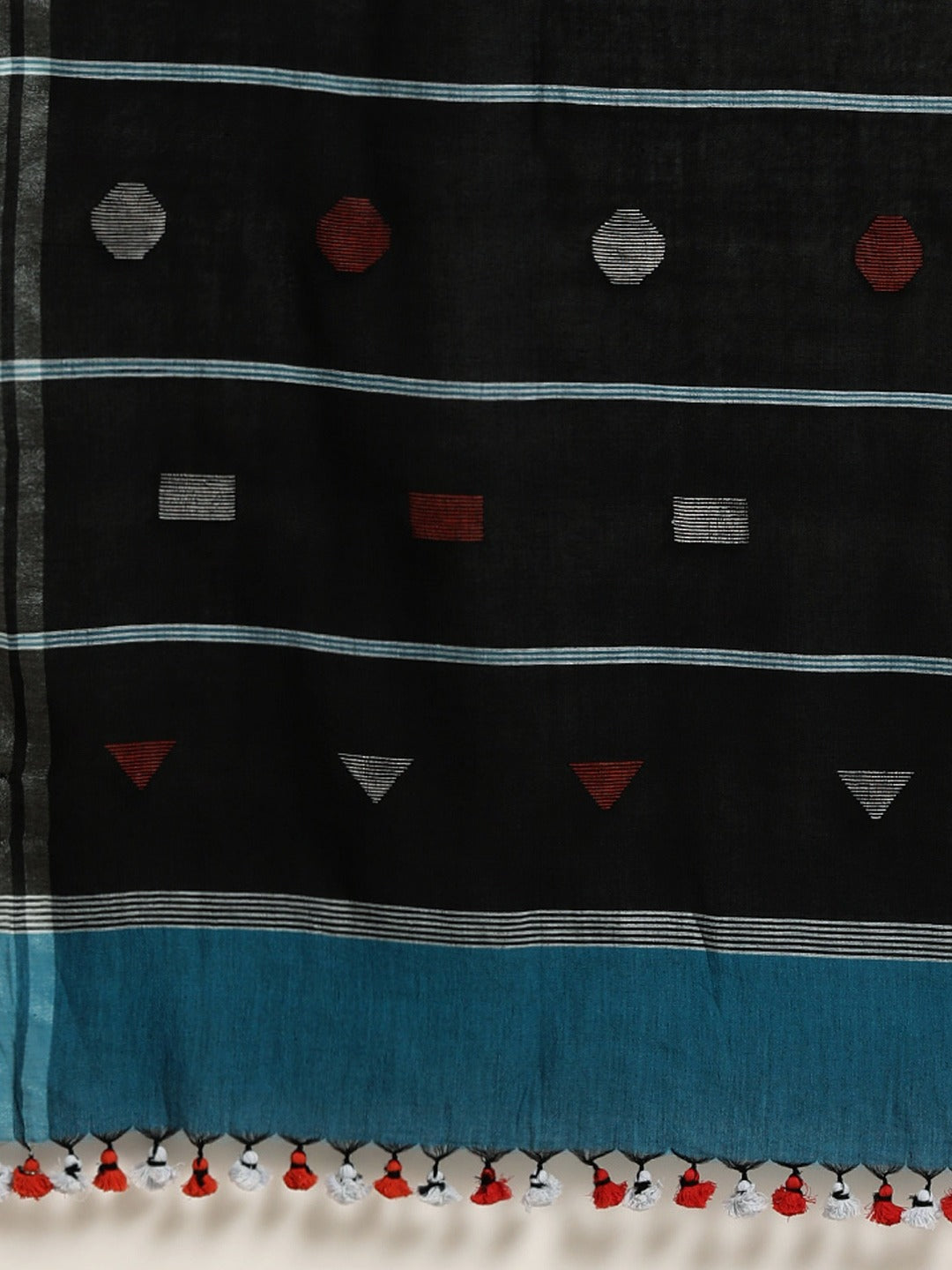 Handloom Jamdani Cotton Saree | SHOBITAM