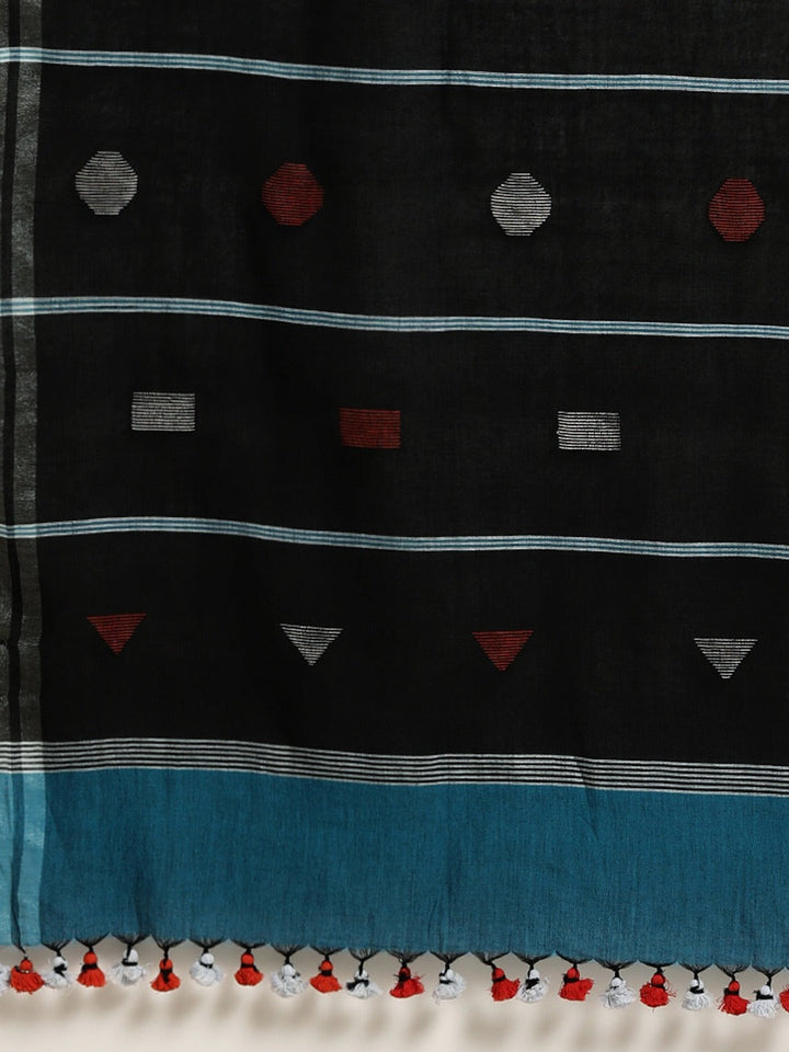 Handloom Jamdani Cotton Saree | SHOBITAM