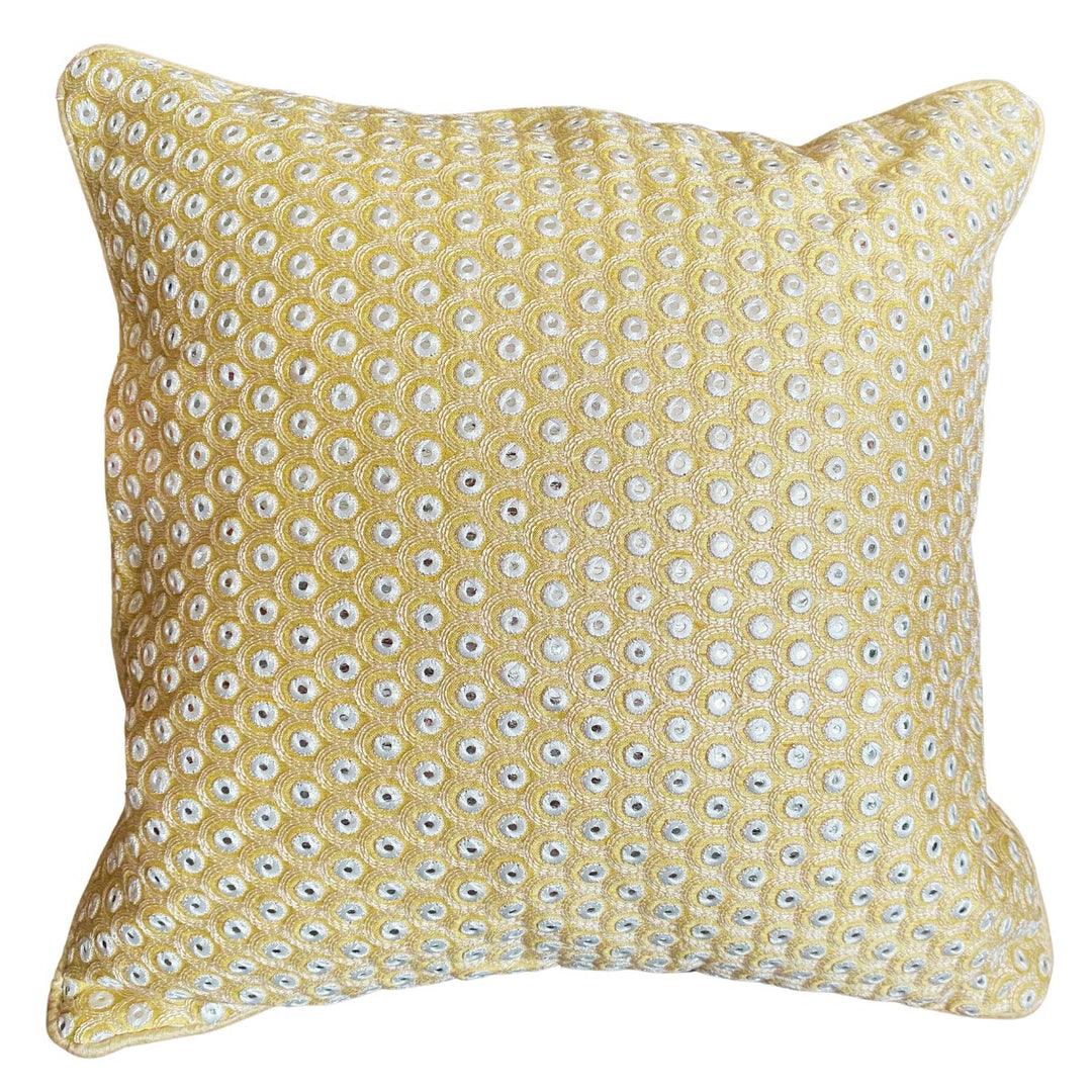 Snowfall Cream Cushion Cover, 16" x 16", Pack of 1 |SHOBITAM