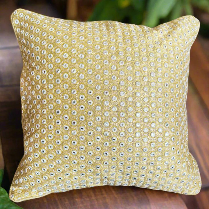 Boond Cream Cushion Cover, 16" x 16", Pack of 1
