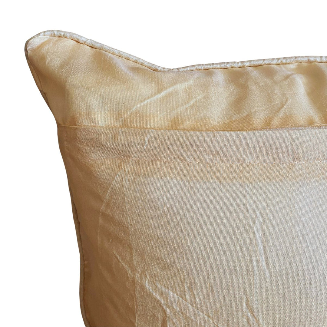 Snowfall Cream Cushion Cover, 16" x 16", Pack of 1 |SHOBITAM