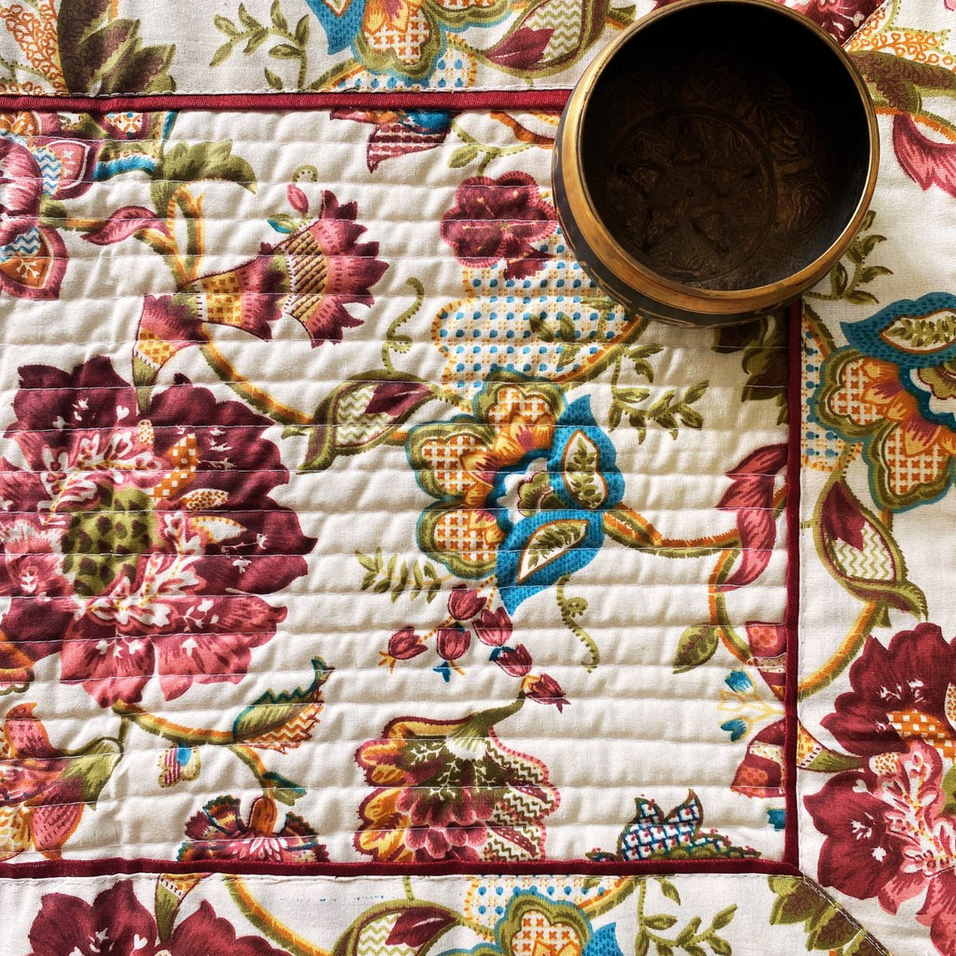Stories of the Garden Print Table Runner, 100% cotton, 15" x 72" | SHOBITAM
