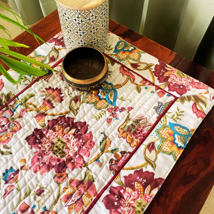Stories of the Garden Print Table Runner, 100% cotton, 15" x 72" | SHOBITAM