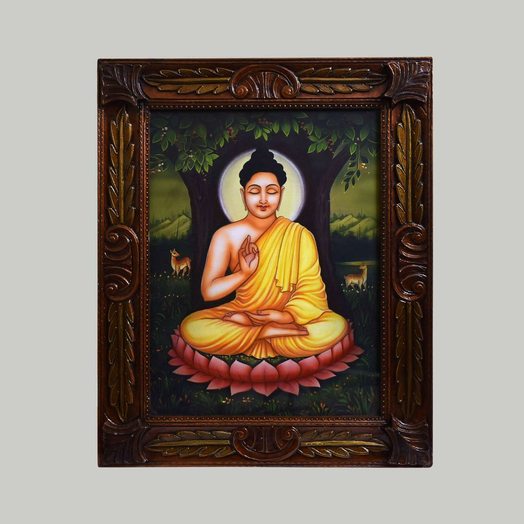 CANVAS PAINTING BUDDHA 21*17 | SHOBITAM