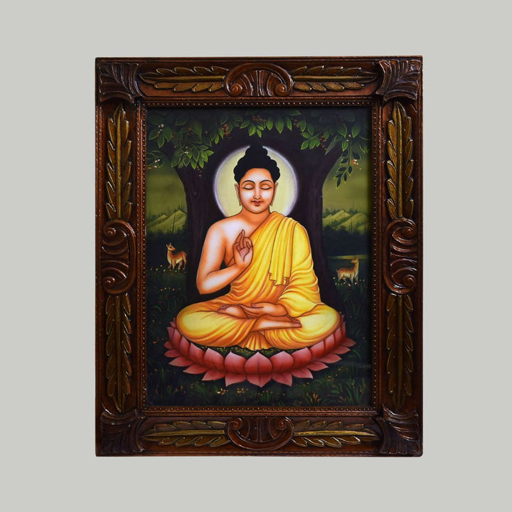 CANVAS PAINTING BUDDHA 21*17 | SHOBITAM