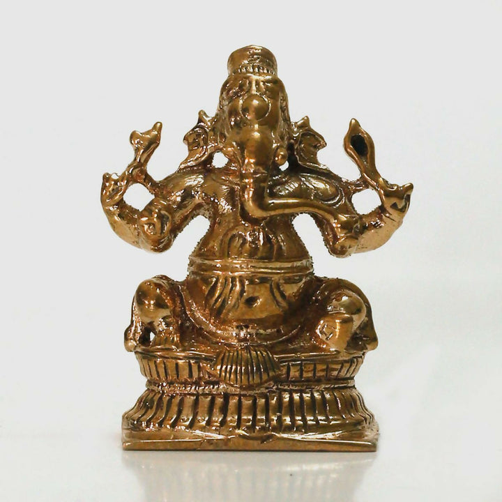 PANCHALOHA GANESHA IDOL-SHOBITAM