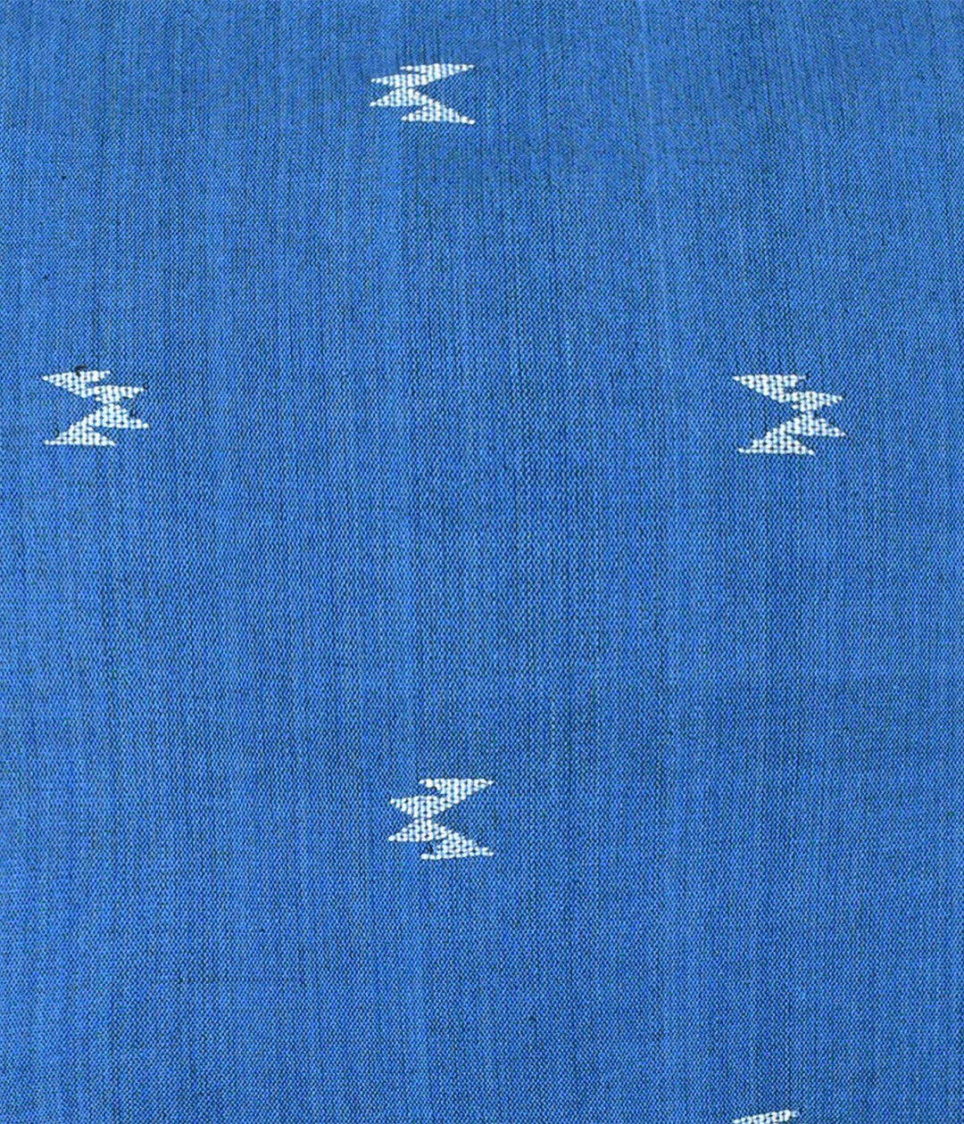 Azure Blue Cotton Cushion Cover- with white buttas  16x16 - Pack of 1 | SHOBITAM