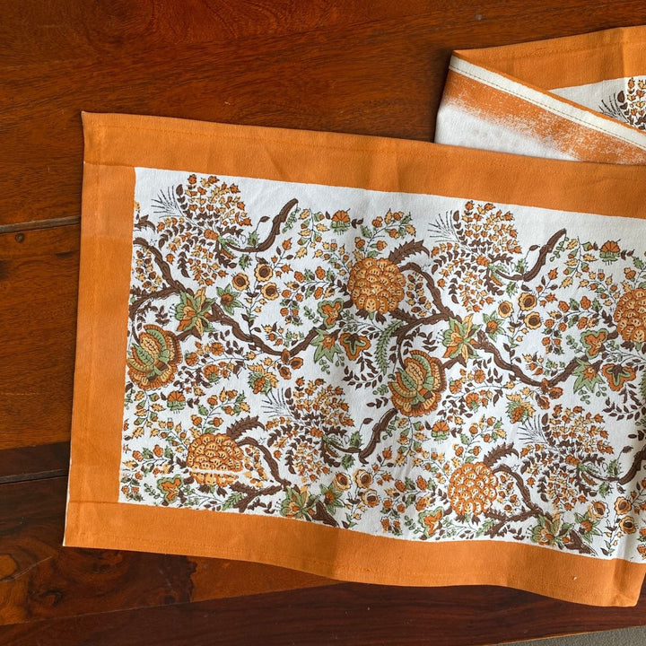 Marigold Table Runner, 100% cotton, 13" x 72" | SHOBITAM