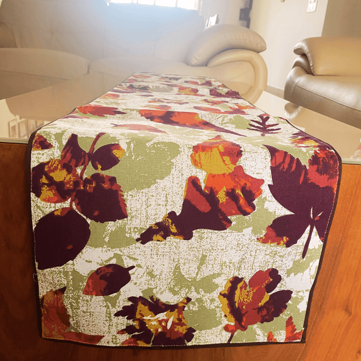 Autumn Leaves Printed Table Runner|shobitam